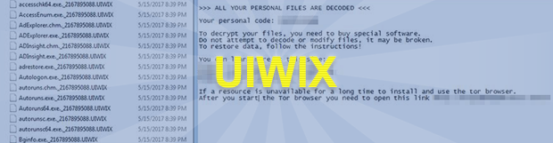 刪除WannaSister勒索軟件並解密.UIWIX病毒